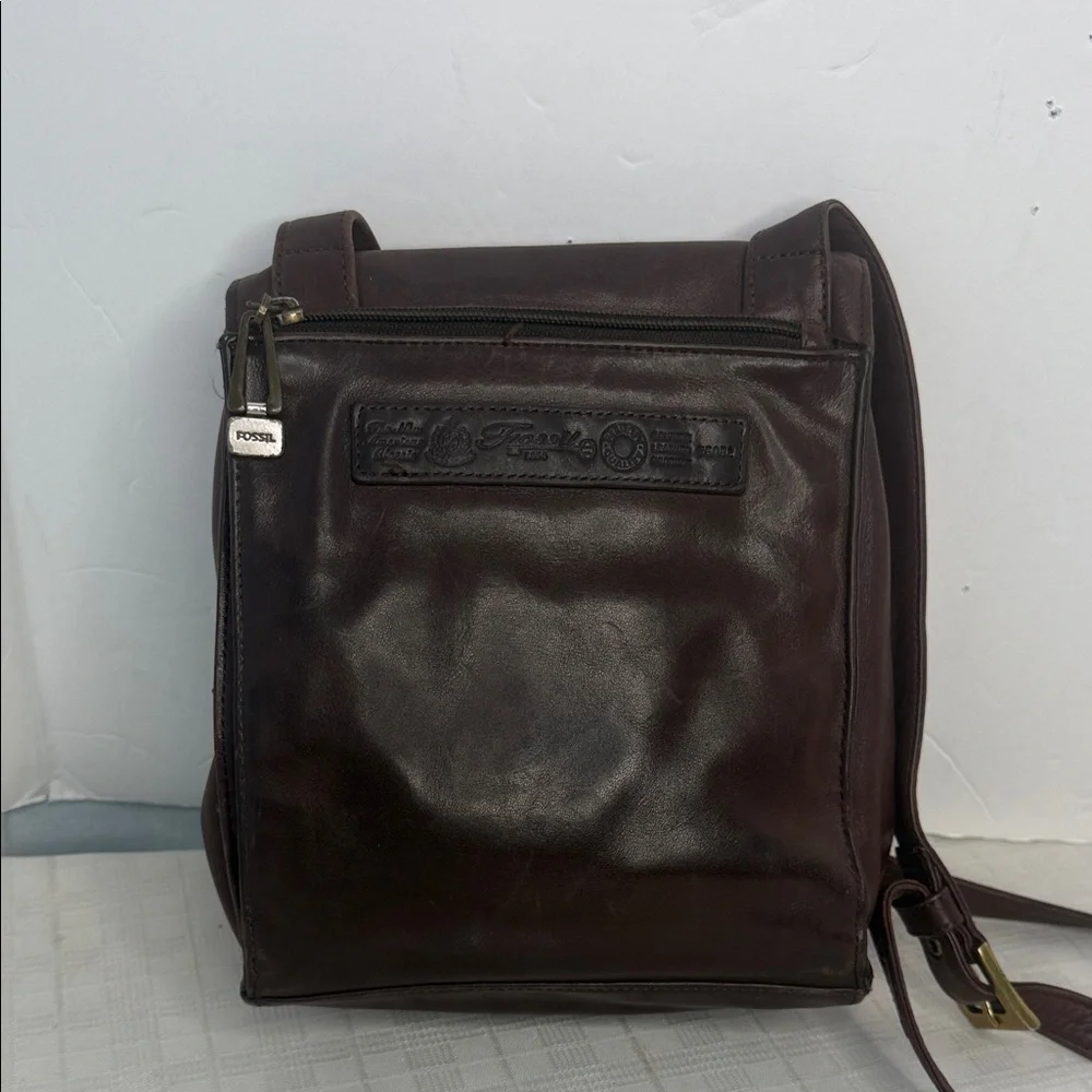 Vintage Fossil unisex Leather Bag